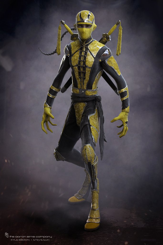 _ASCreative's tweet image. Can anyone else but 'Sho' pull off this color? --- Character design from 'Ready Player One' @readyplayerone #asc #meetsho #littlewarrior #readyplayerone #characterart #conceptdesign #workingtheyellow #fullbody #weaponart