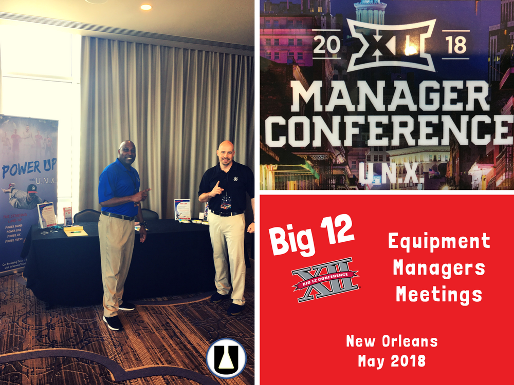 UNXinc's tweet photo. We are on-site and ready to go! Looking forward to a great day at the Big 12 Equipment Managers Meetings in #NewOrleans! #Big12 #ThisIsUNX #UNXclean #UNXExtremeClean #PowerUp #SpecTakClean #TheBrick https://t.co/gHJFer5lhH