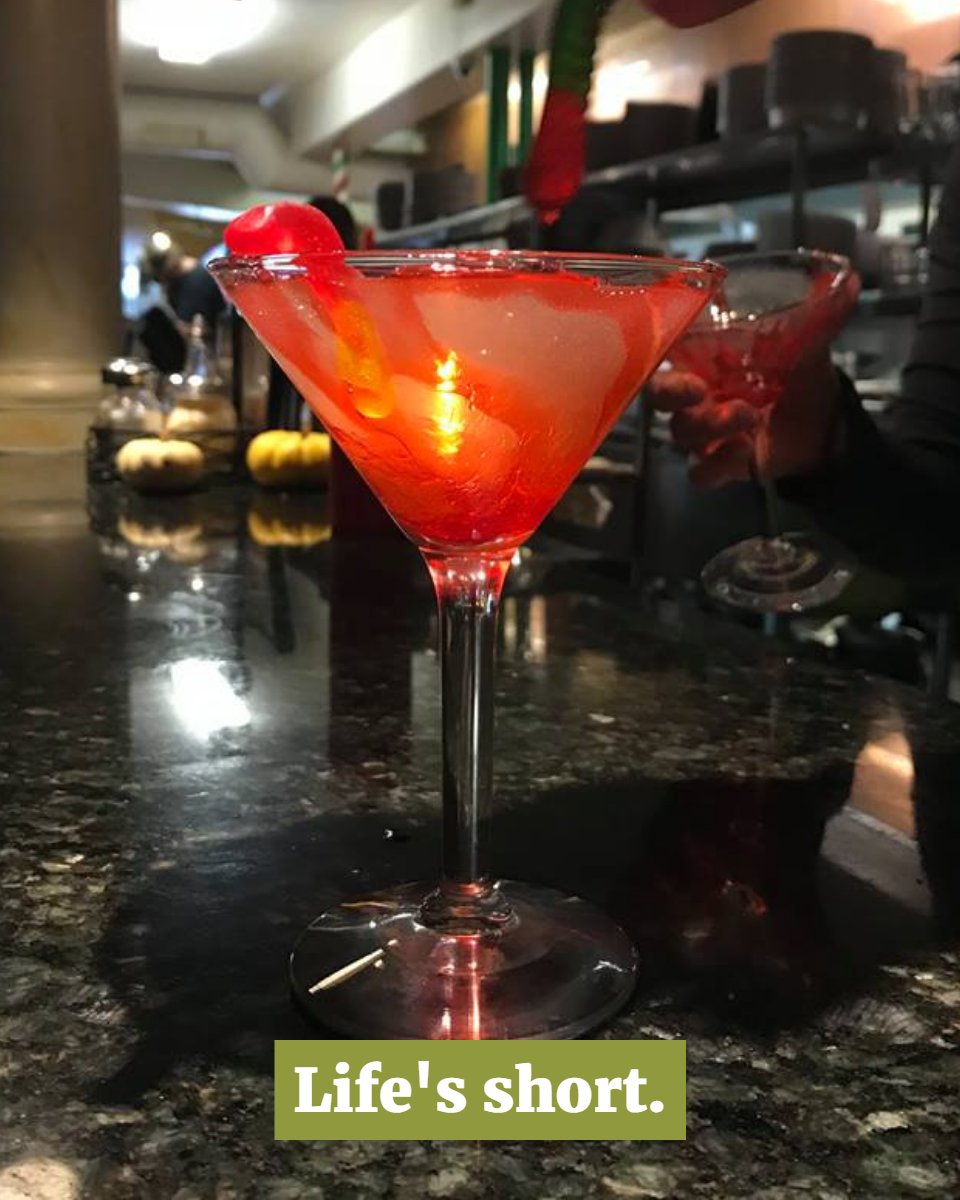 Drink the good stuff.