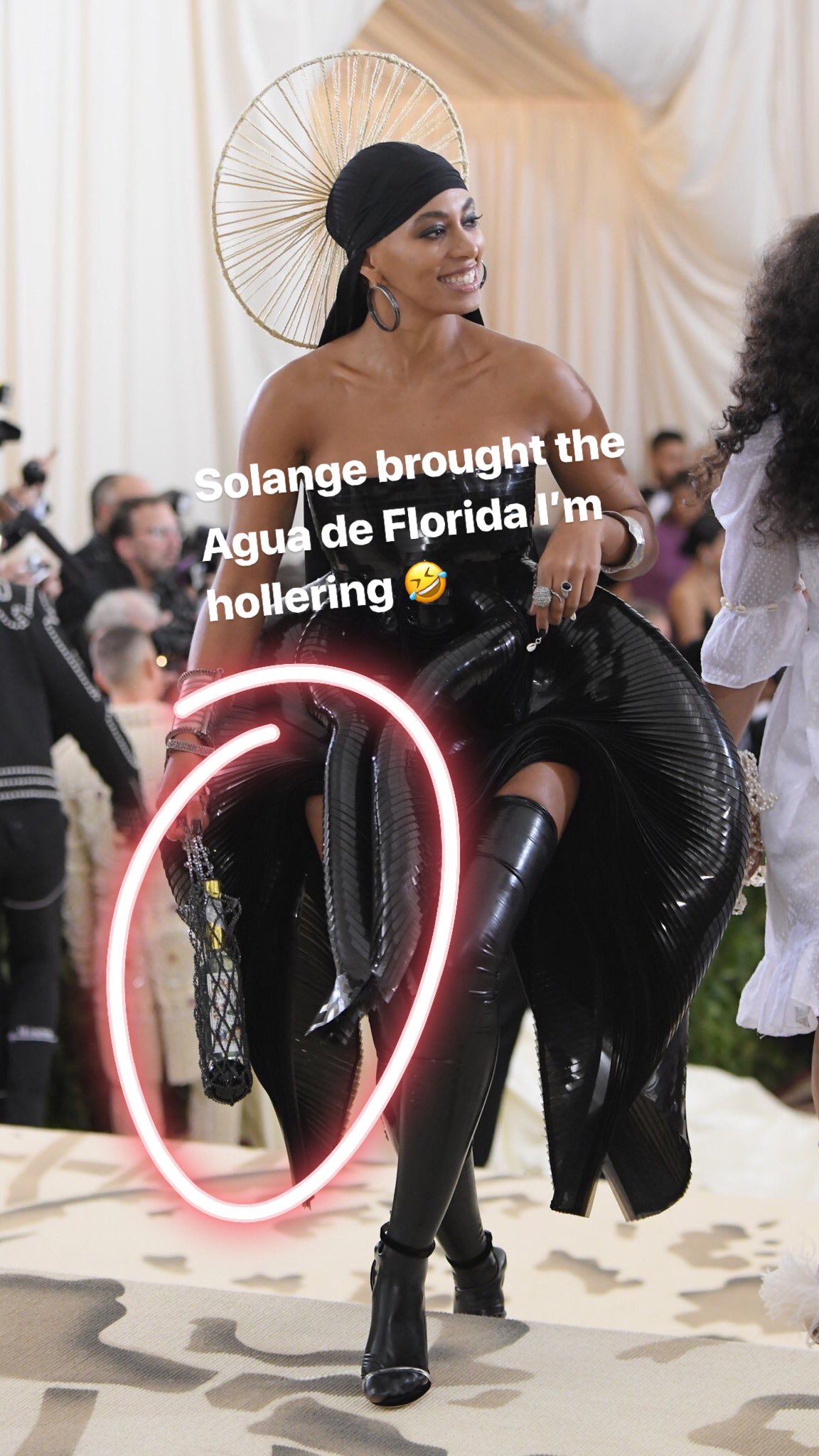 THE HOODWITCH on X: You know our very own @YungKundalini had to chime in  on Solange's Florida water, obsidian energy protection pack at the #MetGala  for @hellogiggles today! Read all about it