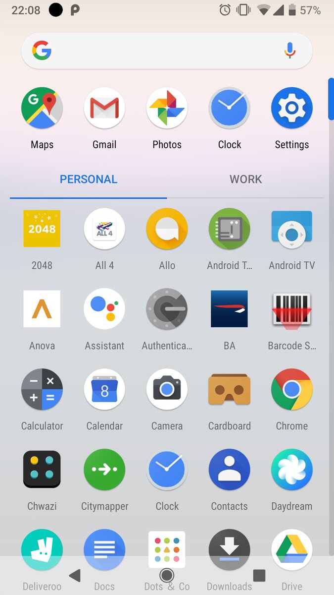 marianeum's tweet photo. Yesssss Work Mode is a separate tab now in the app drawer #ppreview https://t.co/aZp52rHwlv