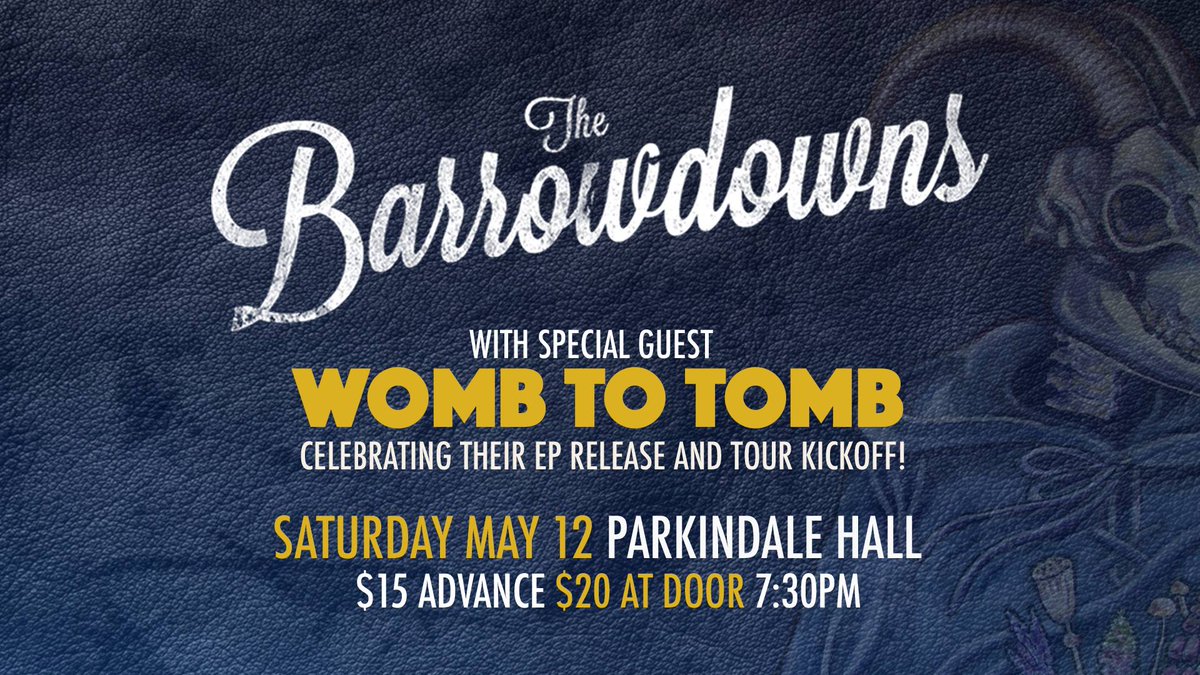 thebarrowdowns's tweet photo. Hey #NewBrunswick! We're coming to Parkindale Hall this #Saturday with our buds Womb to Tomb! It's been too long friends. Let's dance!
#NewFunswick #ontheroad https://t.co/aIxFIxcKau