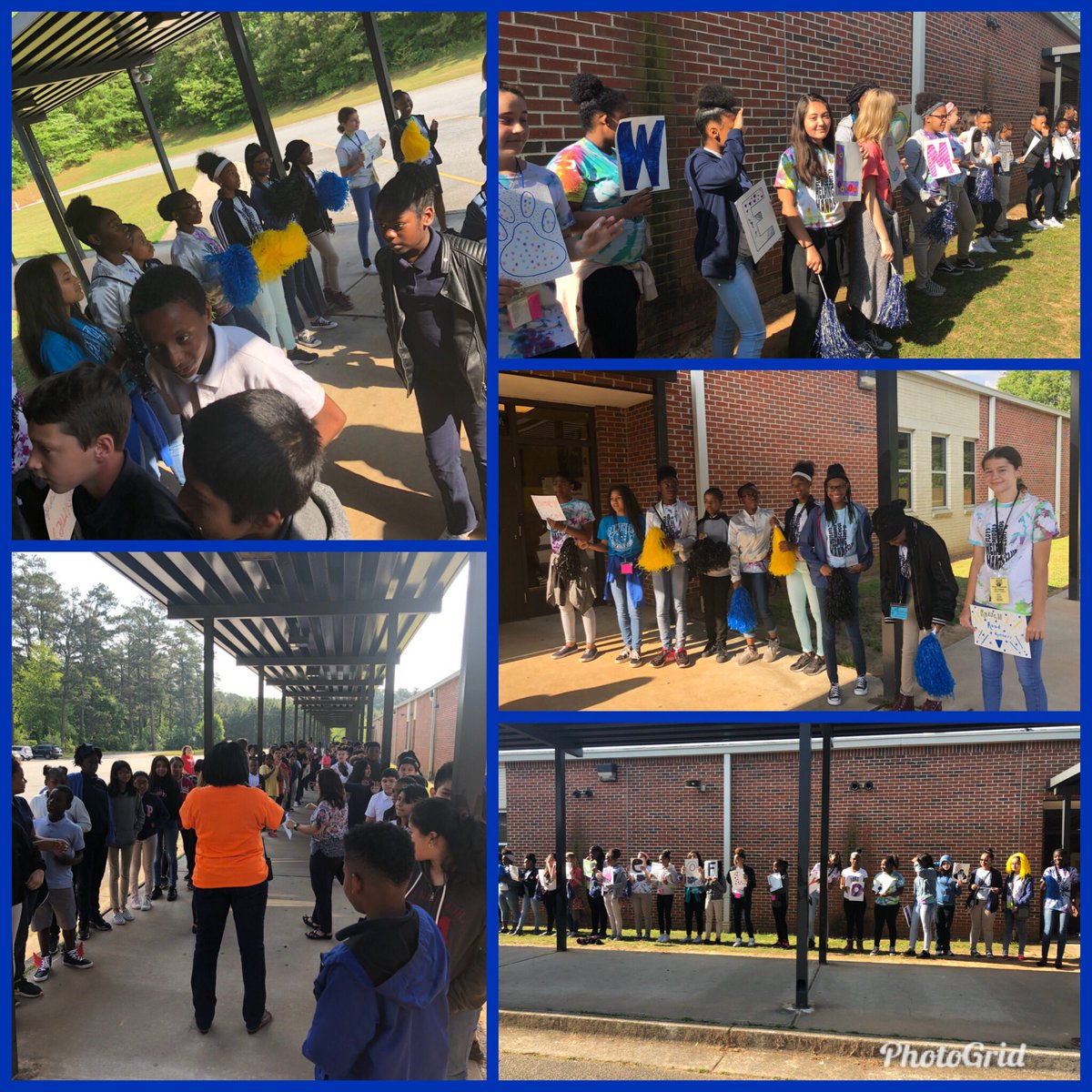 SaraFolk_'s tweet photo. #FloydMS members of #HelpingHands β€οΈβd welcoming our rising 6th graders from @BirneyBobcats, @MabletonES, & #RussellES today!! @CCSDTitleONE @CobbSchools @silva_birney @TeresaHargrett #OurFutureIsBright βΊοΈβ€οΈπ©πΌβπ«βΊοΈ https://t.co/xvdAREtmPw