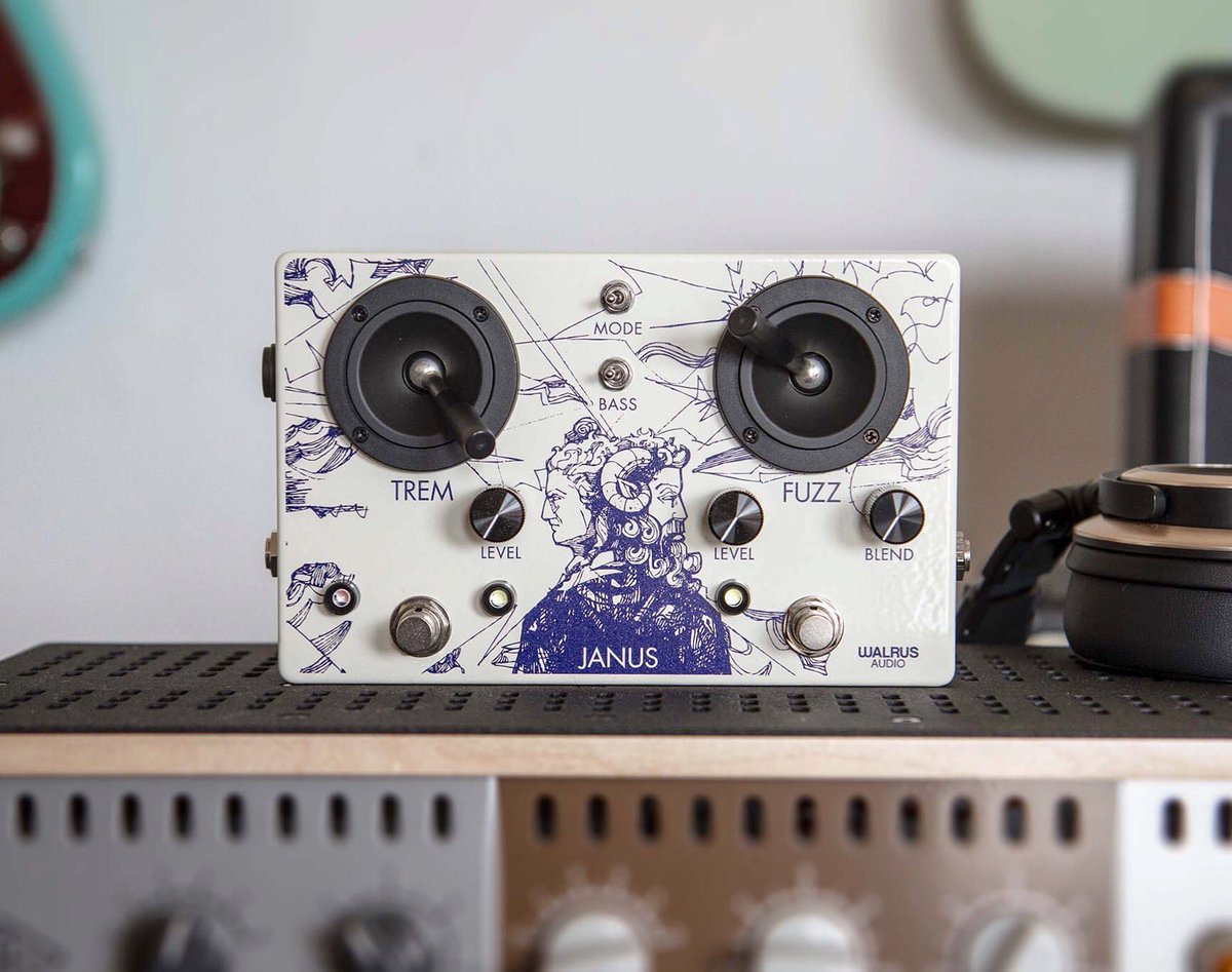 WalrusAudio's tweet photo. My friends and I used to argue which #tmnt character we’d be on the way to the arcade in middle school. Now you can control the forces of #fuzz and #tremolo and relive those joystick jammin moments with the #janusfuzz. 🎛🎮 https://t.co/3AalgEudBB