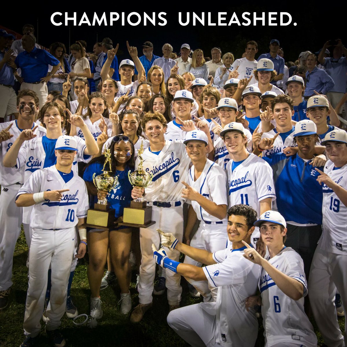 EHSSports's tweet photo. EHS softball and baseball- back-to-back SPC champions! #KnightsStandOut #AsOne https://t.co/BU39ecvVHa
