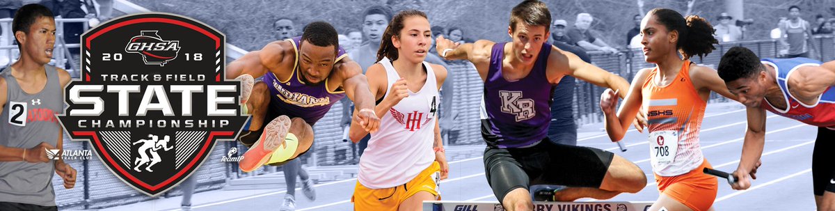 OfficialGHSA's tweet photo. Track &amp; Field State Championships @ATLtrackclub on May 10-12. Digital tickets @GoFanHS. Track finals live @NFHSNEtwork. https://t.co/zRu7tZNoUC https://t.co/ta5qKBBjBz