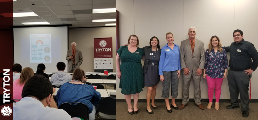 TrytonInsurance's tweet photo. Major thanks to John Archer of CPRO for stopping by to conduct two great CE classes on the differences between Subscription (workers compensation) and Non-Subscription (occupational accident) coverages as well as two hours CE on Ethics. #Insurance #Workerscomp #CE #ethics #CPRO https://t.co/o8VtJM98ss