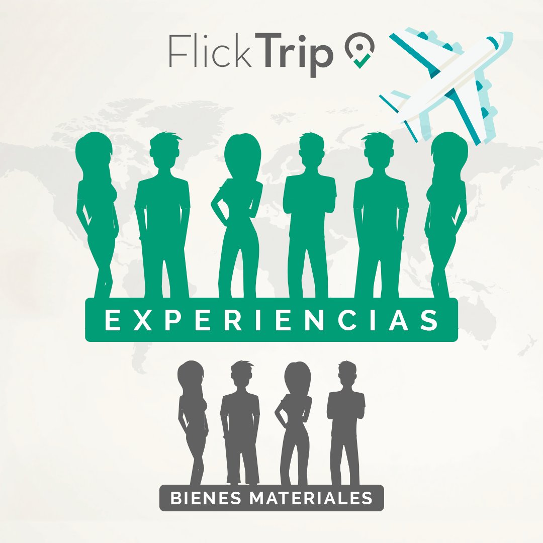 FlickTrip's tweet photo. 6 de cada 10 millenials se gasta más dinero en disfrutar experiencias que en poseer bienes materiales. 
Fuente: MMGY Global.

#WTTC #TurismoAventura #safari #Aventura #TurismoExtremo #OperadorDeTurismo #CalendarioDeTurismo #ReservaOnLine #ReservaAhora https://t.co/6tfxY4b5YO