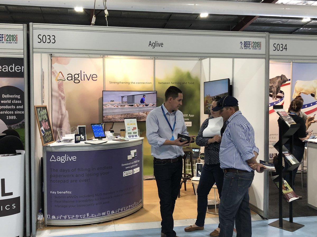 Aglive02's tweet photo. Did you know our #Integripro platform has unique functionality to prove provenance and ensure traceability? Come down to site 33 in the Durack Pavillion @beefaustralia.
@JamieAglive https://t.co/baG0U6qVmc