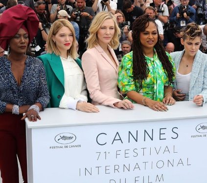 We are loving the fresh pant suit vibes worn by Cate Blanchett and Kristen Stewart to kick off <a href="/Festival_Cannes/">Festival de Cannes</a> 2018 today! Topped off with edgy, modern locks this fashion statement is this spring’s WIN! 🌴🌴🌴