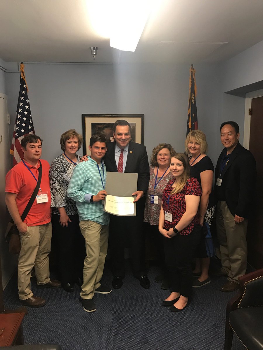 SackettJen's tweet photo. North Carolina Delegation’s last meeting for NLLD with Representative Hudson. @nclaonline #NLLD18 https://t.co/cU1oHzrs8F