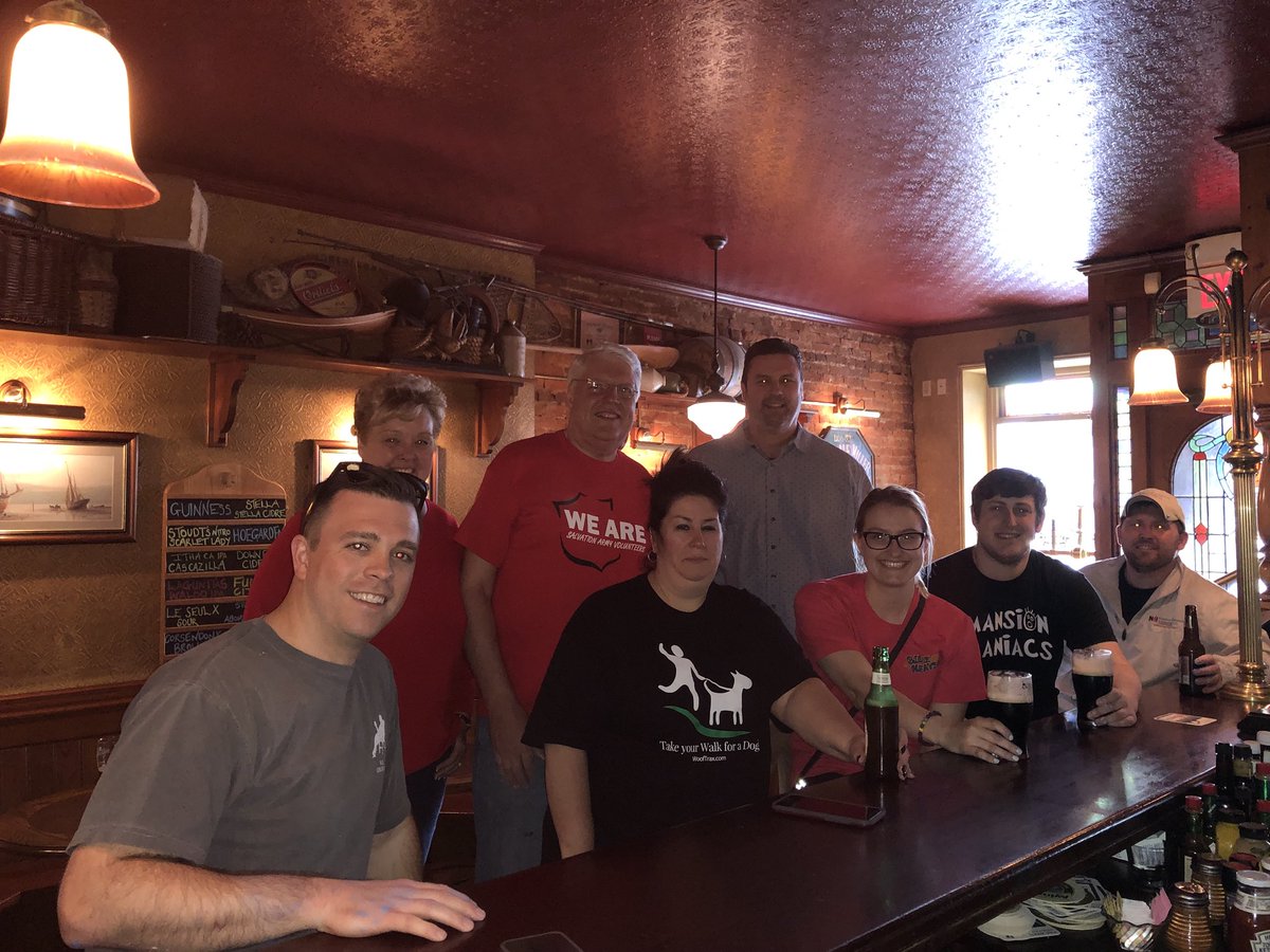 naikeystone's tweet photo. We spent our afternoon at our local @SalvationArmyUS painting their basement for #2018SIORServiceDay! Luckily we had the tall guy, @Willems3Steve to help us! Thanks to everyone that participated...and now it’s time to celebrate Steve’s birthday! Cheers! @SIORPhila @SIORglobal https://t.co/P9MOe7H4mO