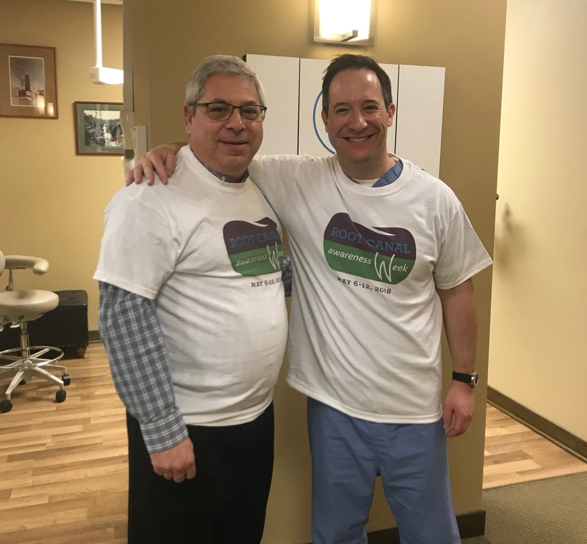 We recruited <a href="/Chicago_Dental/">Chicago Dental Society</a> President Dr. Lou Imburgia to help us celebrate Root Canal Awareness Week!! #RCAW @bgilbertdds