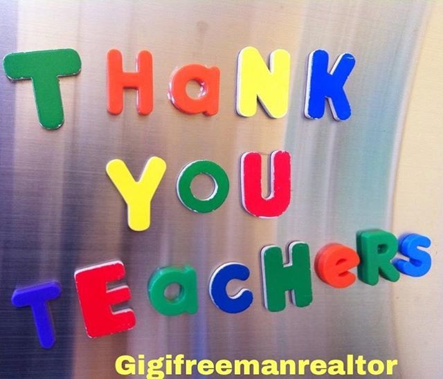 GiGi_FreemanRE's tweet photo. Thank you teachers for all that you do! ❤️💙💚💜🧡💛 https://t.co/nXdYbtYgDd https://t.co/5LYiY91saK