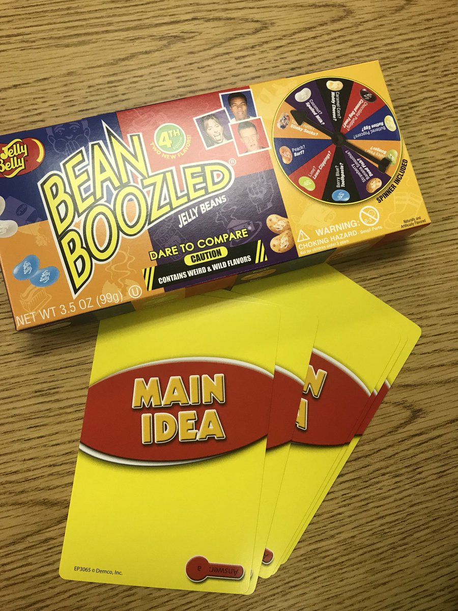 MrsBuchornSped's tweet photo. Main Idea with a little Bean Boozled fun😊 @DPISD_DWE https://t.co/ydOIGDTkty