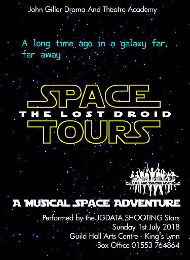 JGDATA's tweet photo. These AMAZING performers from 4yrs to 12yrs have a fantastic Star Wars Musical using all David Bowie songs - Just a few tickets left, so why not come and see just how good they really are. https://t.co/IIOgq044zu https://t.co/IbBfq3gnOu