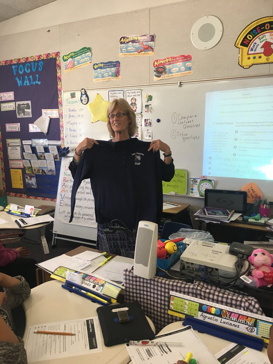 Jaime Calderon (@jaimewcalderon) on Twitter photo Recognizing all San Vicente staff for Teacher Appreciation Day. Each and every staff member got a staff shirt. Here, is Mrs. Read-Cap, representing’ #SUSDLearns <a href="/SanVi_SUSD/">San Vicente School</a> Recognizing all San Vicente staff for Teacher Appreciation Day. Each and every staff member got a staff shirt. Here, is Mrs. Read-Cap, representing’ #SUSDLearns <a href="/SanVi_SUSD/">San Vicente School</a>