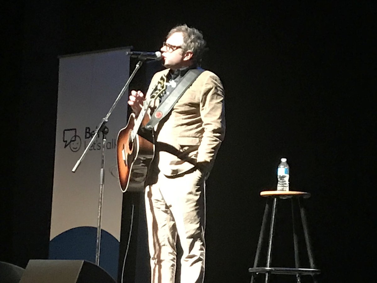 MentalHealthNS's tweet photo. Steven Page is telling his story on the Let's Keep Talking stage. #LKT2018 #ChangingTheWayPeopleThink https://t.co/Q0mlLlEDd6