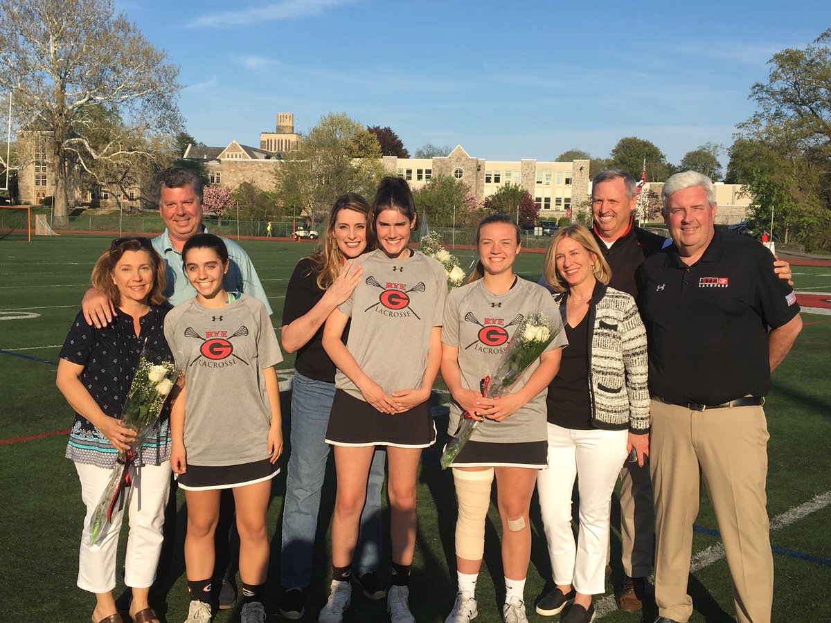 RyeAthletics's tweet photo. Congrats to our senior Girls Lacrosse players!  @GarnetLax takes on @Eagle___Nation. @lohudglax @HaggertyNancy https://t.co/hE4urYPZgU
