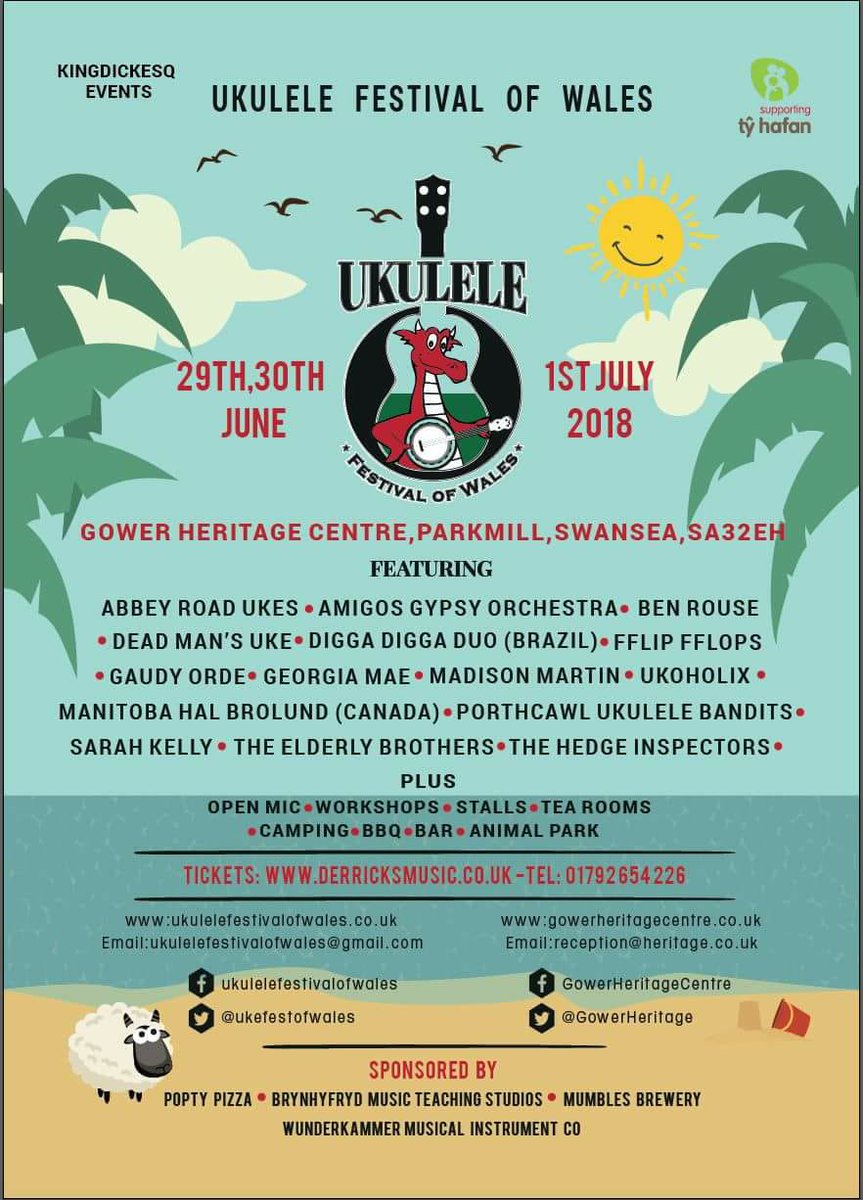 Proud to support <a href="/tyhafan/">Tŷ Hafan Children's Hospice</a> at the  Ukulele Festival of Wales 2018!