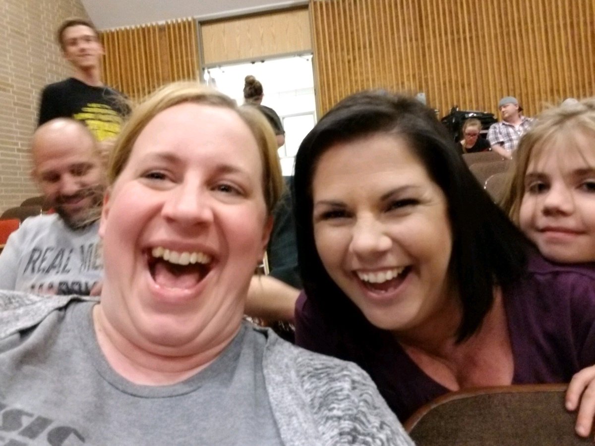 Mrs_Hibbs's tweet photo. Bonus...If you try out for show choir you get these two Chaperone Moms at competitions! Mic drop!🎤🎼🕺🏻💃🏻@easthighchoirs #bigthingsplanned https://t.co/hQFOrakKnZ