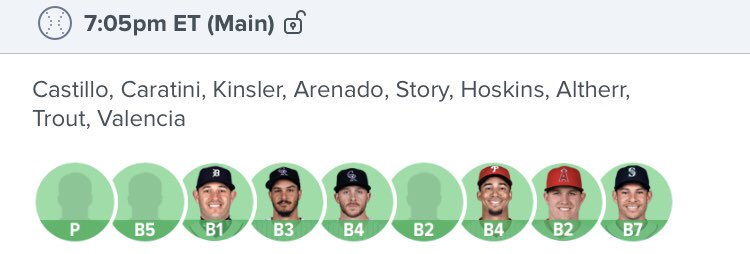 DFS_Lineups0's tweet photo. Free MLB Fanduel Lineup! Like if using!!! #DFS . If you want to know why Im playing someone let me know. Did research in everyone! https://t.co/iPg730ggfS