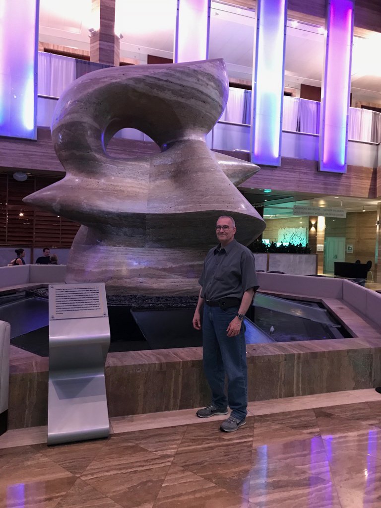 CedarCIO's tweet image. Tim Bahorik stands in front of 70 tons of marble, waiting for #tdx18 to start tomorrow.