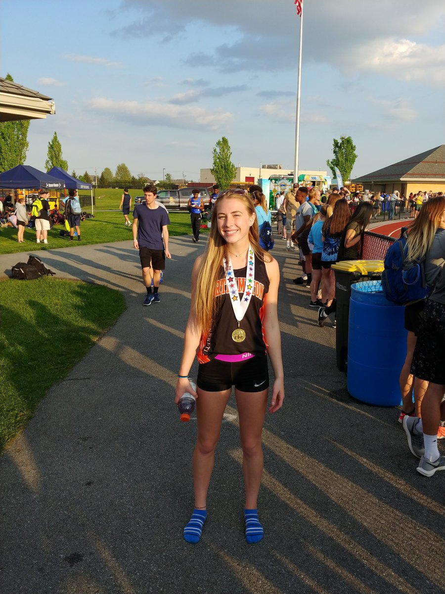 Lexi Barrall placed first in the pole vault today at the EPC league championships.