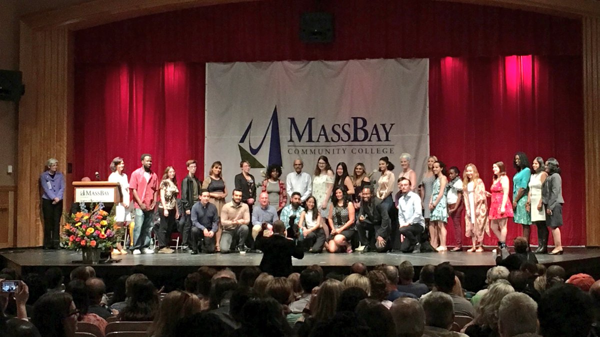 MassBayCommCol's tweet photo. Congratulations to all of our students who made Dean’s List, Psi Beta, Alpha Beta Gamma, and Phi Theta Kappa Honor Societies, and for all your awards and recognitions tonight. #takeabow #eveningofexcellence #StartHereGoAnywhere https://t.co/5jyZMVlEaR