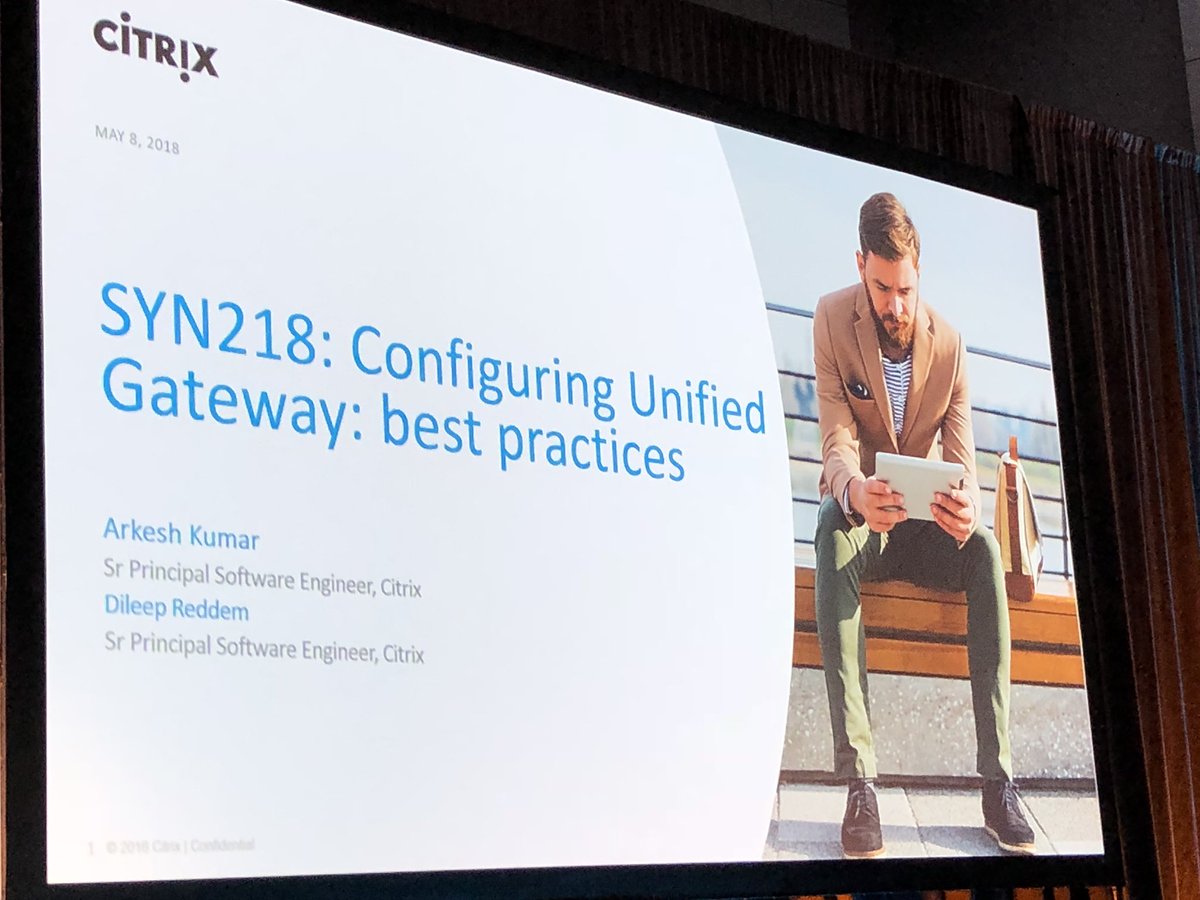 xensimon's tweet image. SYN218: Configuring Unified Gateway best practices with Dileep and Arkesh starting now! #CitrixSynergy #CitrixNetworking