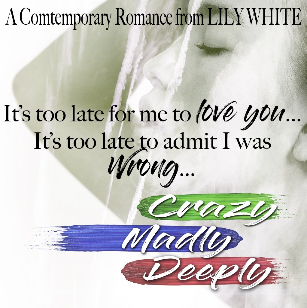 TheNextStepPR's tweet photo. 🌻 #ImATease 🌻
This teaser is stunning!
#CrazyMadlyDeeply by @LilyWhiteBooks
#AllTheFeels #SmallTown #Artist #LoveAndLife
#MustRead #OneClick #BuyNow
Books2Read: https://t.co/FR50sLIqlM https://t.co/Q2cCE3dJLa