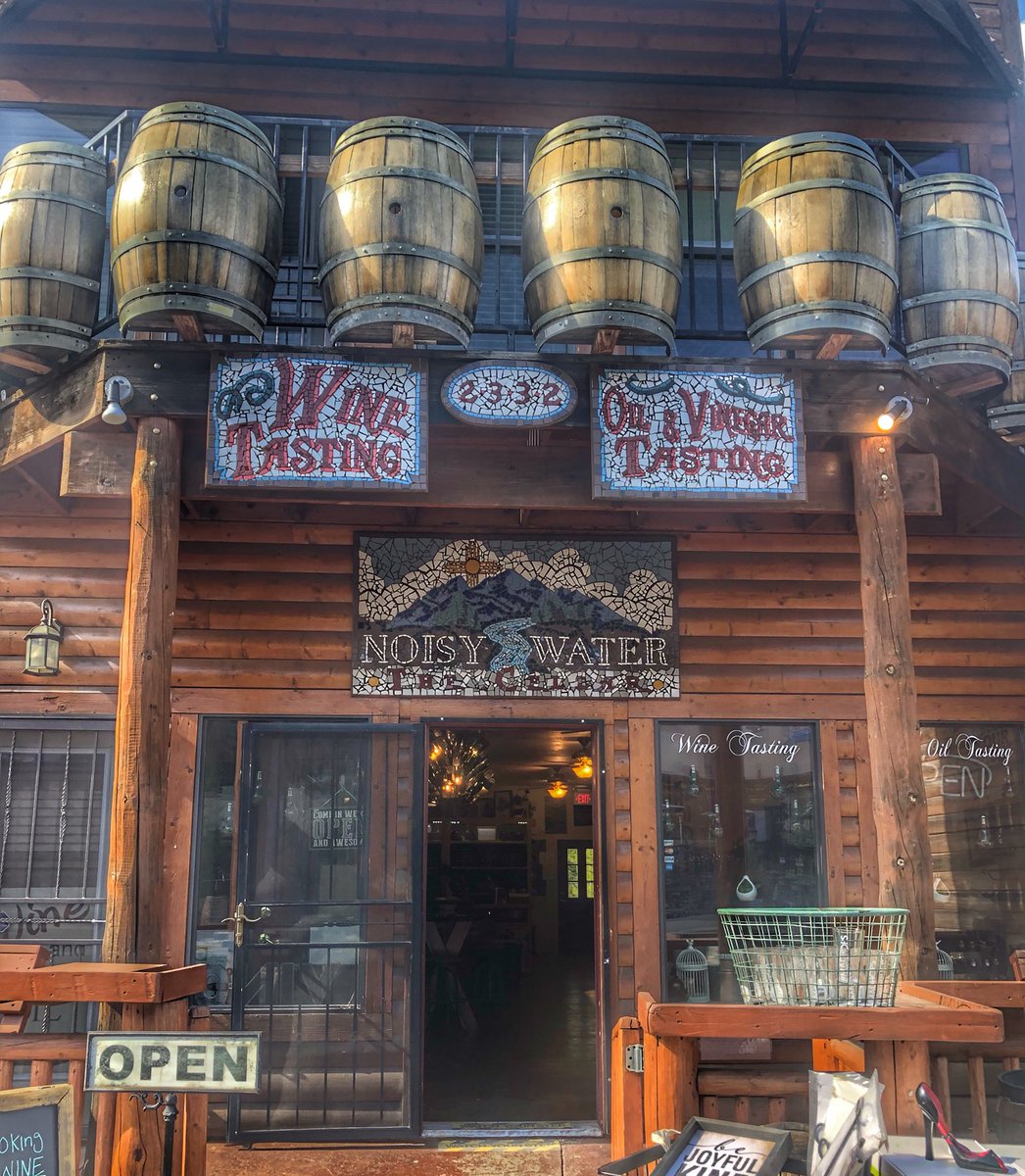 Downtown Ruidoso is adorable. How cute is #noisywaterwinery? They have a very popular white called Tighty Whitey White. 😜😋 #southernNM #newmexicotrue #travel
