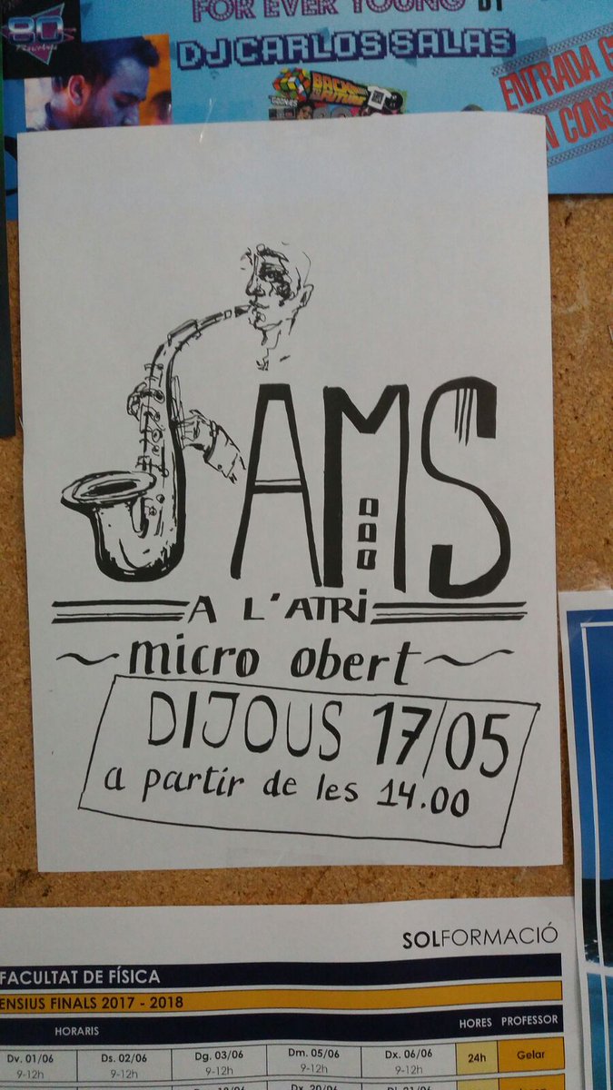 Els nostres alumnes són la pera!  No us perdeu la jam de dijous!!!  @EscMusRoures <a href="/FisicaUB/">Facultat de Física UB</a>