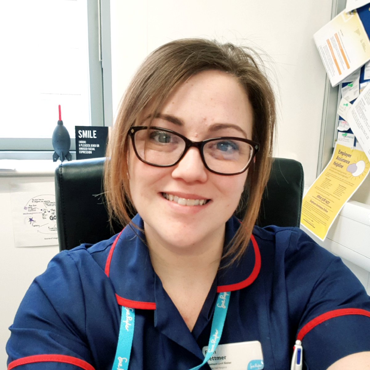 Today is the day! Fern Dettmer, Inpatient Unit Manager at @SRthorpehall is taking over our Twitter account to show you how a workday at the front line of our hospice care looks like. 

Give her a big welcome and feel free to ask her any questions!

bit.ly/2HolBRs