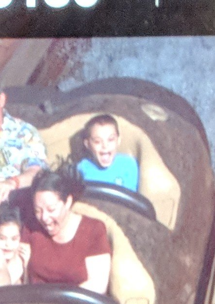 VinMasi's tweet photo. My son mastered #RollerCoasterFace on our trip to Disney. So has my wife. Cara really did love Splash Mountain. https://t.co/CQPQK2EAqe