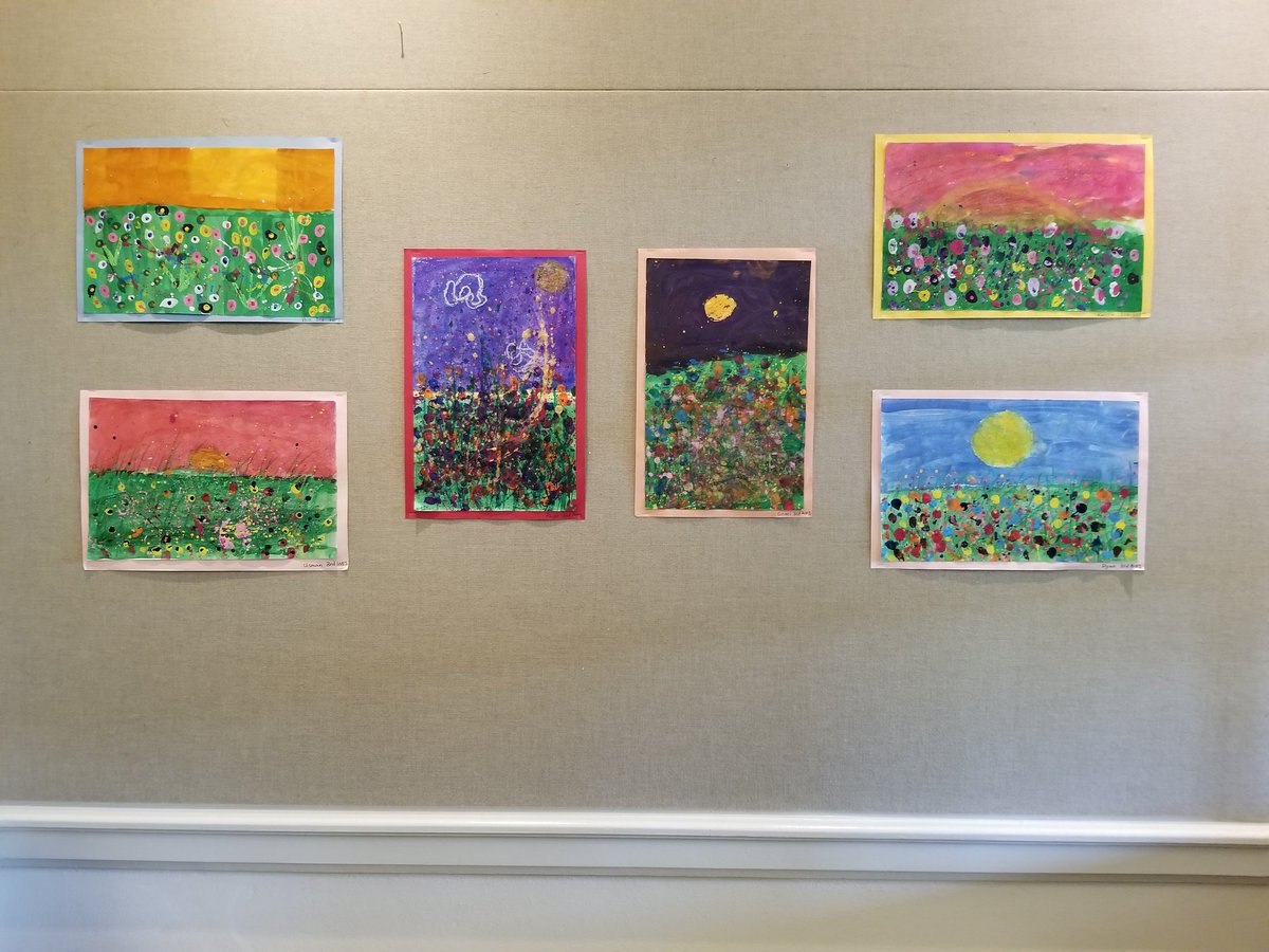 MsGallagherWES's tweet photo. WES has made it to the administration building! Come out and visit amazing student work at the Radnor Administration Building! They're hung up until June 8th! #artmatters #wes #wesart #wayne #rtsd @RadnorTSD @WayneElementary https://t.co/yTP4tARf76
