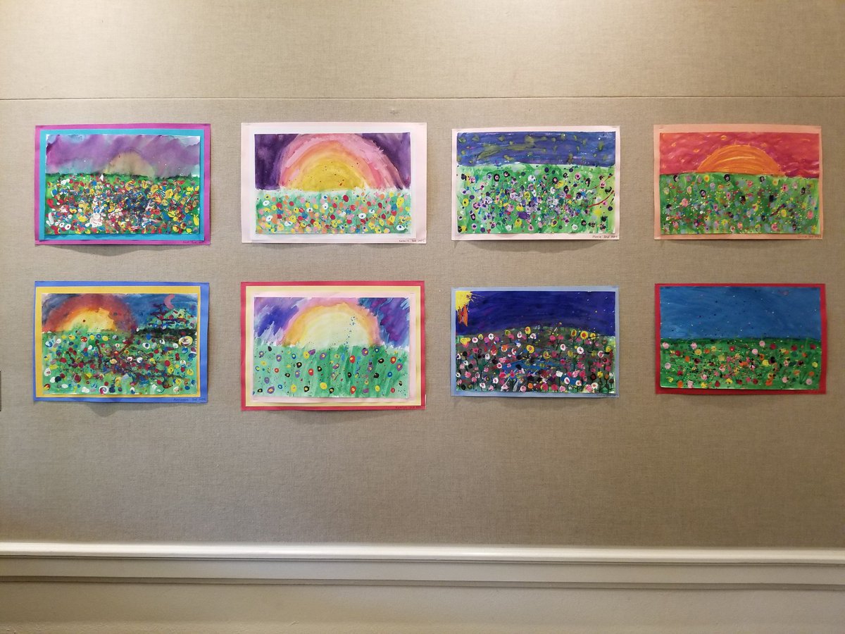 MsGallagherWES's tweet photo. WES has made it to the administration building! Come out and visit amazing student work at the Radnor Administration Building! They're hung up until June 8th! #artmatters #wes #wesart #wayne #rtsd @RadnorTSD @WayneElementary https://t.co/yTP4tARf76