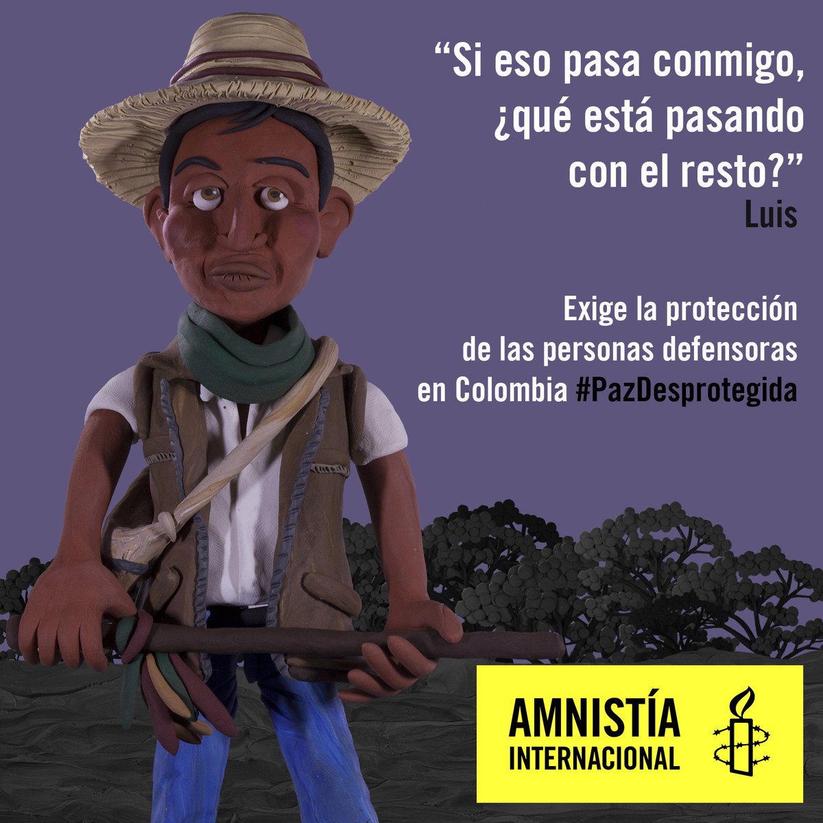 brianvenera's tweet photo. @IvanDuque ¿Cuales medidas de protección adoptará en su gobierno para proteger a lxs Defensores de Derechos Humanos? #PazDesprotegida https://t.co/vTeoRUWZoS