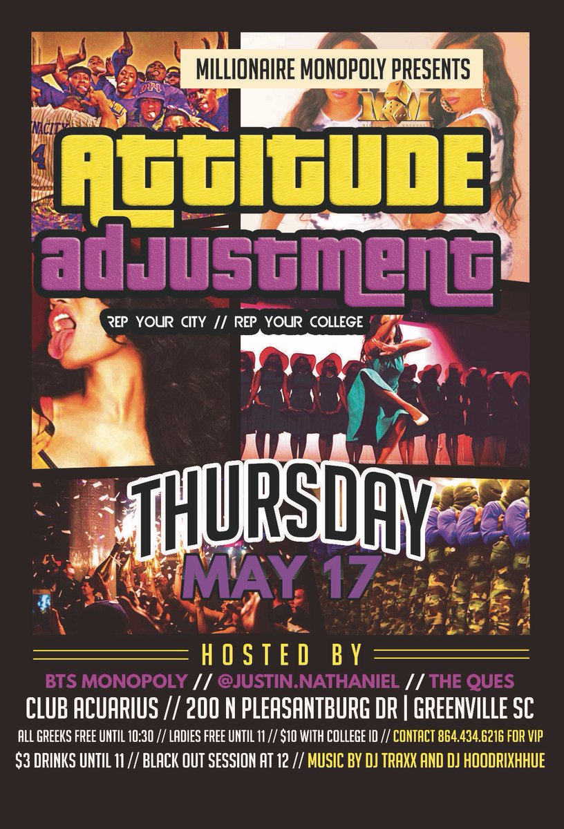 Spr16ADQ's tweet photo. ⚠️ATTENTION ATTENTION⚠️
‼️Ladies FREE until 1️⃣1️⃣ ‼️ EVERYONE free until 1️⃣0️⃣ GREEKS free until 10:30‼️ Presented to you by: @MillionaireMonopoly_
Hosted by: @BTSMonopoly @Justin.Nathaniel and THE QUES 🐶 
#CLUBACUARIUS #CLUBACUARIUS https://t.co/zz9jnqqxa8