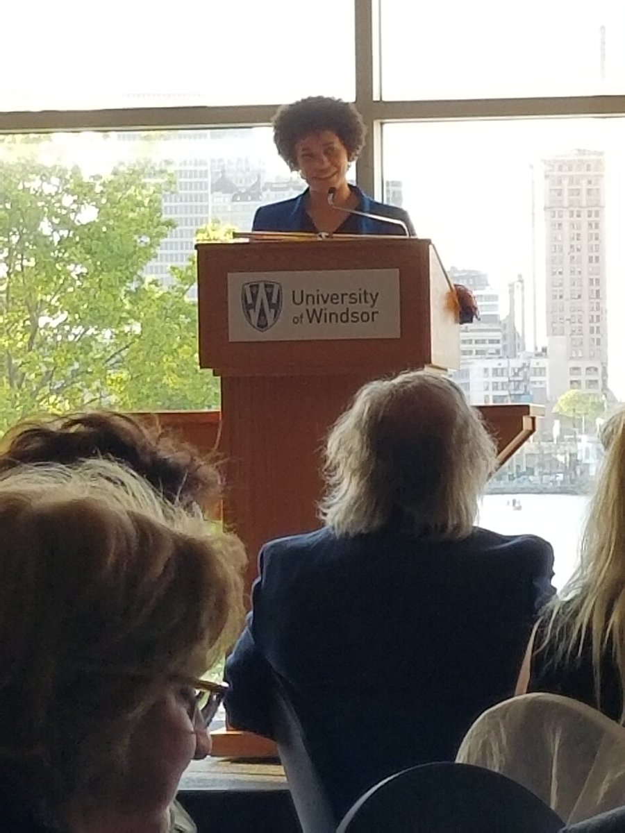 It's the fabulous <a href="/goocht/">Tiffany Jean Gooch</a> performing at the Farewell Dinner of Appreciation for Dr. Wildeman. #UWindsor