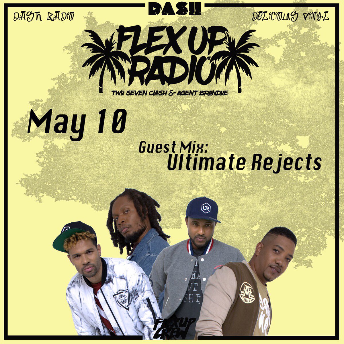 ultimaterejects's tweet photo. New #flexupradio this Thursday 8-10 pm Pacific Time weโll be dropping a guest mix on @dash_radio via @DeliciousVinyl radio! #djlife https://t.co/WrEob0ZfMs