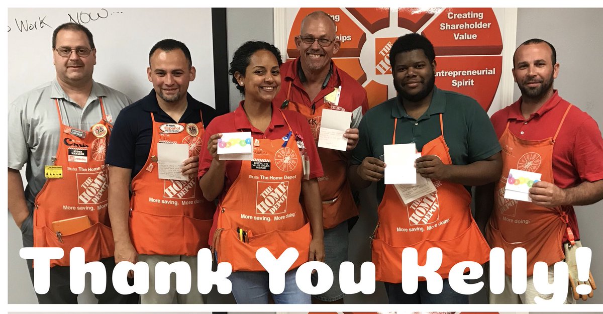 Thanks to <a href="/Kelly_JervisTHD/">KellyJervisTHD</a> for the thank you card and Homer badge, that’s one of the best value of Home Depot take care of our people. When ever you need help again we will be there to help you and your team.