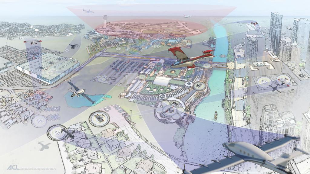 NASA's tweet image. We&apos;re working with @Uber to further explore the safety and efficiency of the skies over cities in the future. We&apos;ll use airspace management computer modeling and simulations to assess the impacts of small aircraft in these crowded environments. Details: go.nasa.gov/2I3sBiU