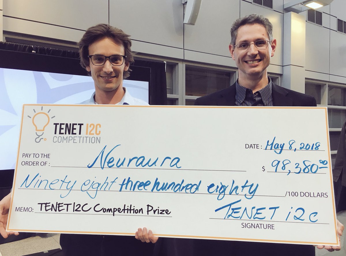UCalgaryMed's tweet photo. Congratulations to Neuraura, winners of the 2018 #TENETi2c pitch competition! https://t.co/jsEfzsxjkp