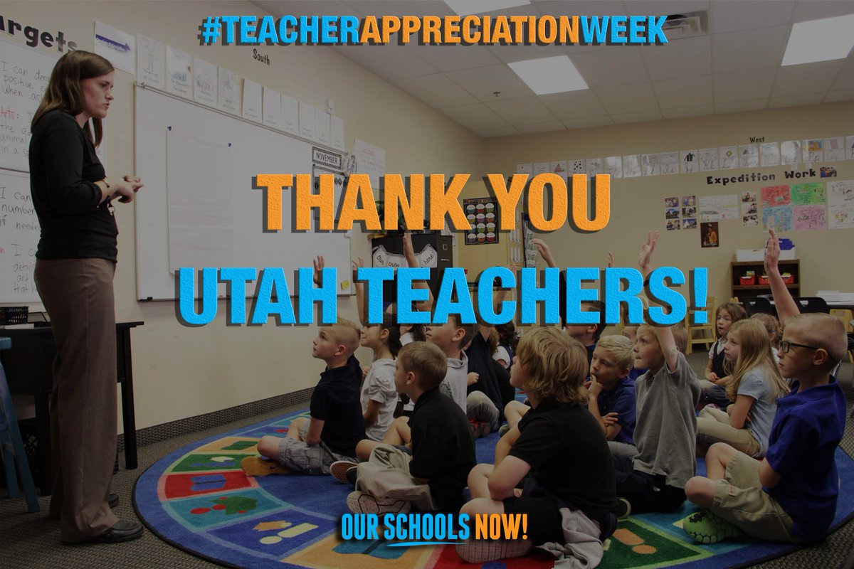 ourschoolsnow's tweet photo. They don't come any better than in Utah. Thank you, for everything you do!

Who is a special teacher that has made an impression on you?

Help us thank them by commenting or tagging below!

#teacherappreciationday2018 https://t.co/DXrJEy50Gi