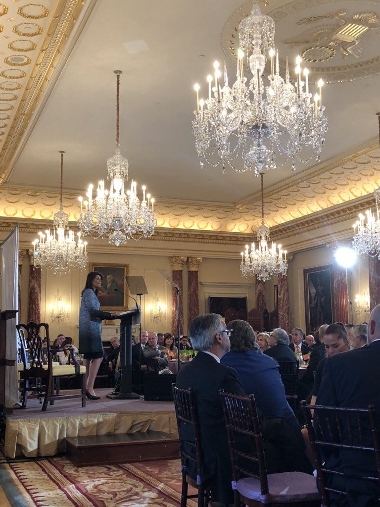 dlcmarrero's tweet photo. #2018WCA @nikkihaley @SecretaryRoss @ASCOA https://t.co/N0xAVjoCC6