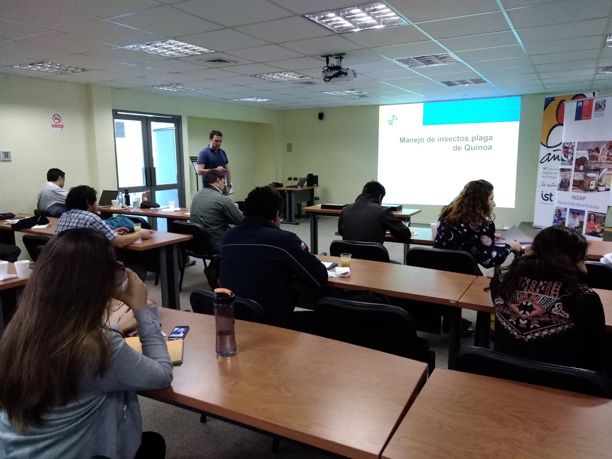 QuinoaLab's tweet photo. Felices de compartir una excelente jornada de actualización del estado del arte de la quinoa en el pais junto  @INDAP_Chile y @MinagriCL en #Iquique, preparando la antesala del Congreso Mundial de la #Quinoa en #Chile #Tarapaca 2019 https://t.co/79tSSdJwPs