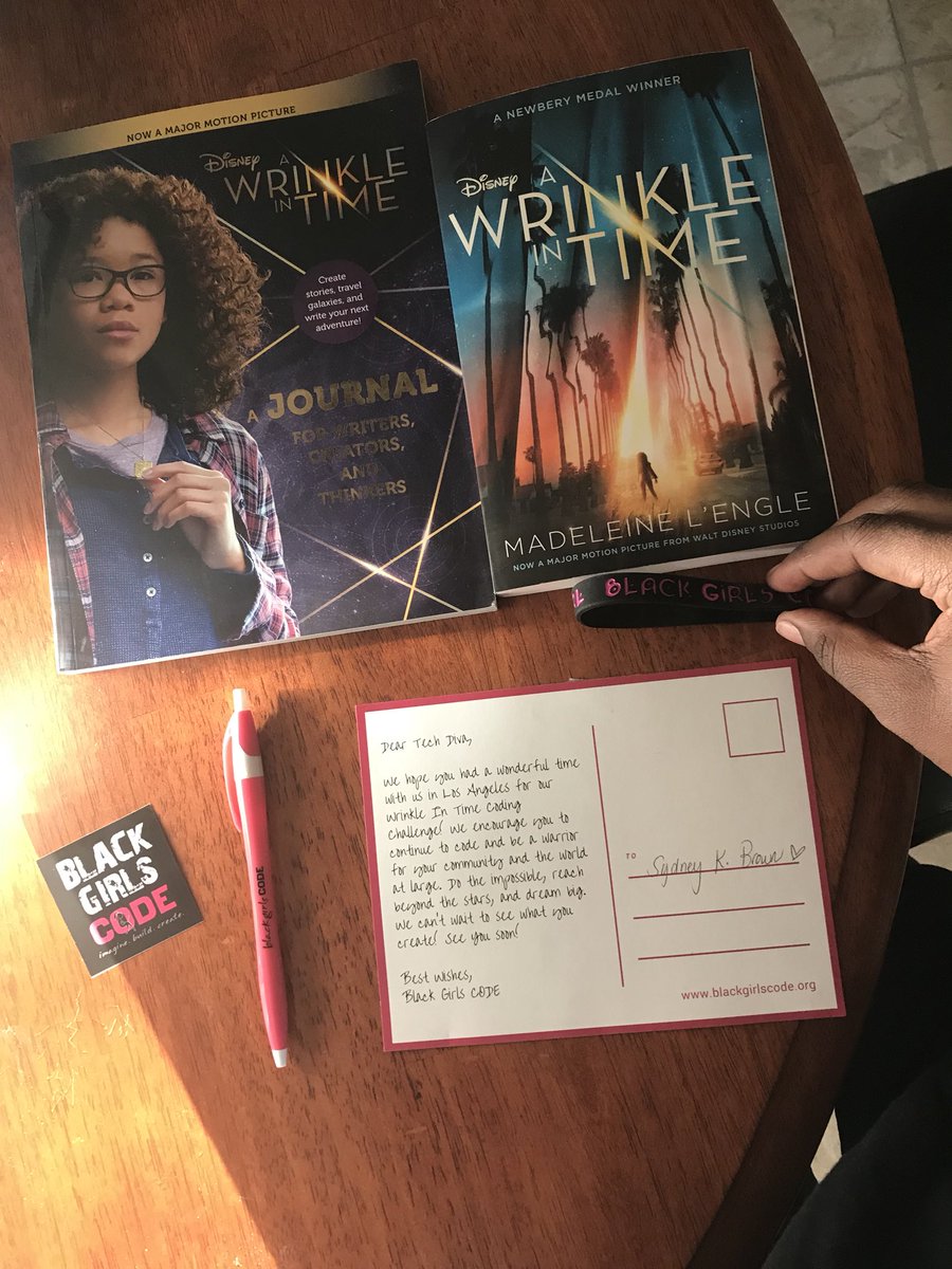 kjb568's tweet photo. Thank you to @BlackGirlsCode for the awesome gifts I received for attending the warriors who code challenge #warriorswhocode. I loved every minute of the event especially meeting @stormreid @ava and @6Gems. Looking forward to attending more black girl code events in the future! https://t.co/KdGCnURUVG