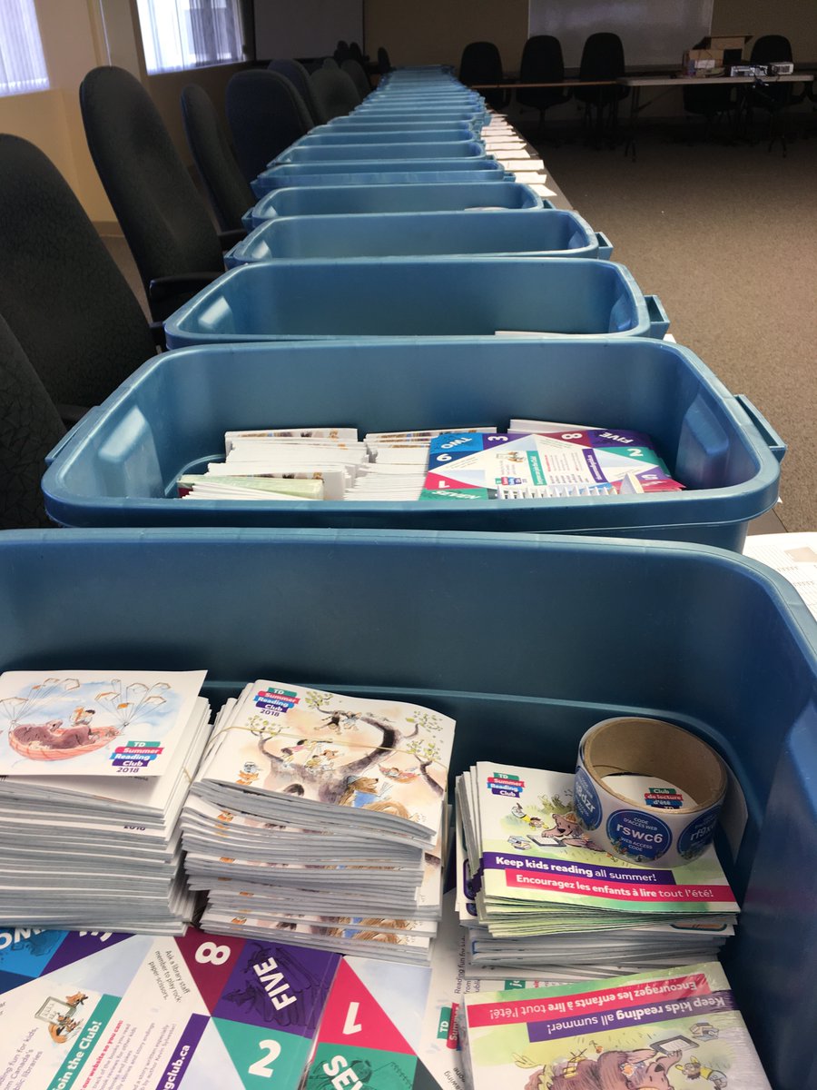 NLLS_Alberta's tweet photo. Prep work for the summer reading club is under way! #nllslibraries https://t.co/AOvEmEtjuh