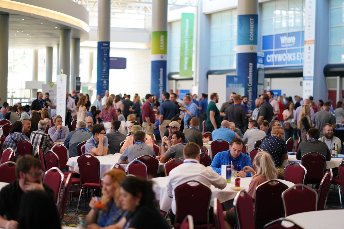 cityworks's tweet photo. All smiles, food and friendships tonight at Where: Cityworks Conference Welcome Reception. We’re glad that you can all make it! @cityworks #mycityworks #cityworks #arcgis #gis #publicassetmanagement #where18 #cc18 https://t.co/6v13ERtgNJ